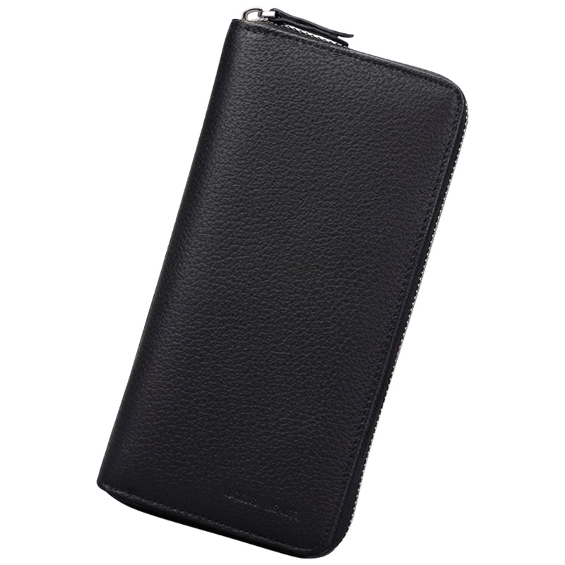 天娇美奴新款钱包男长款牛皮男士拉链钱包手机包多卡位青年钱夹卡包潮