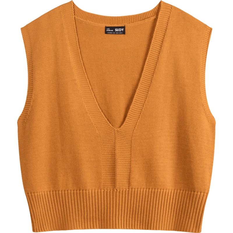 七格格针织衫女2020秋季新款外搭时尚背心小个子无袖宽松慵懒毛衣