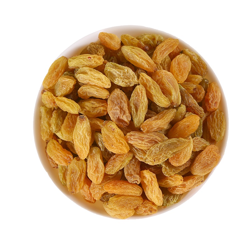 绿人黄色葡萄干 吐鲁番500g袋装树上黄 新疆特产无核无籽休闲小零食