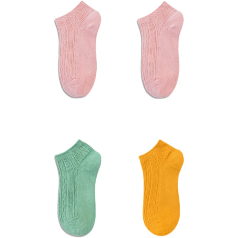 蓓乐妃女袜子夏季棉薄款透气短袜夏天棉质短筒袜青少年学生ins潮低帮百搭袜子