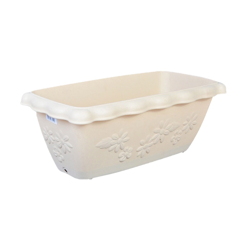 爱丽思花盆塑料大号小多肉植物加厚仿陶瓷树脂种菜爱丽思长方形种植盆