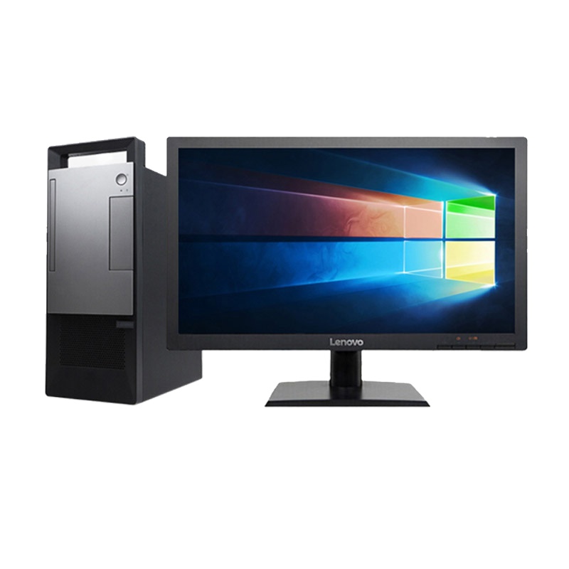 联想(Lenovo)扬天T4900v 商用台式电脑 23.8英寸屏(I5-9400 8GB 1TB 无光驱 W10H)