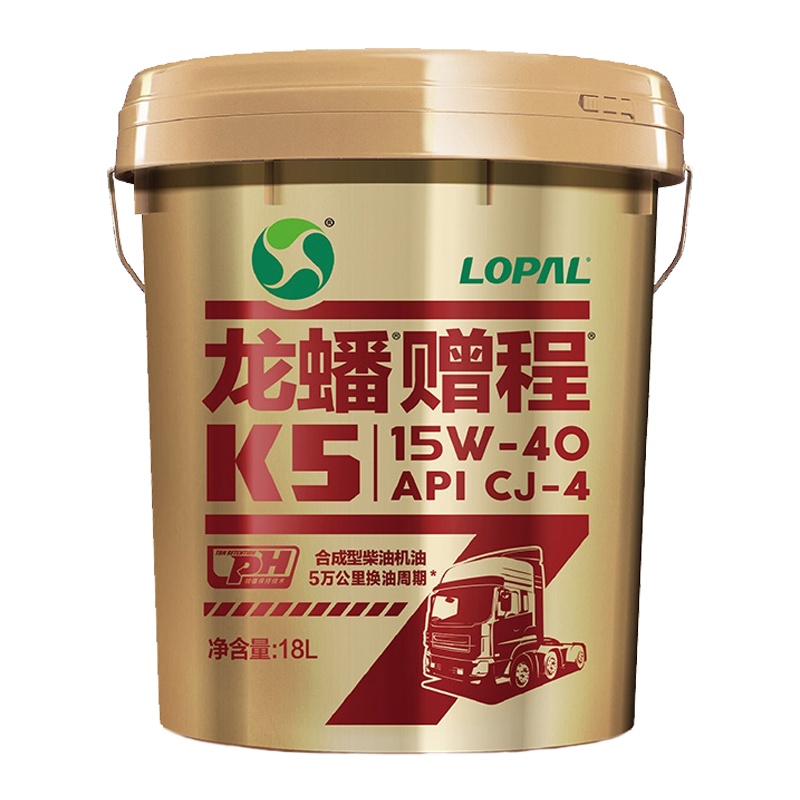 柴油机油 龙蟠赠程 K5 合成型 CJ-4 15W-40 18L