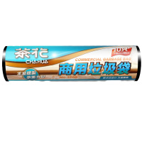茶花 3208 加厚超大商用垃圾袋大号垃圾桶袋塑料袋110*80cm 10只/卷 5卷