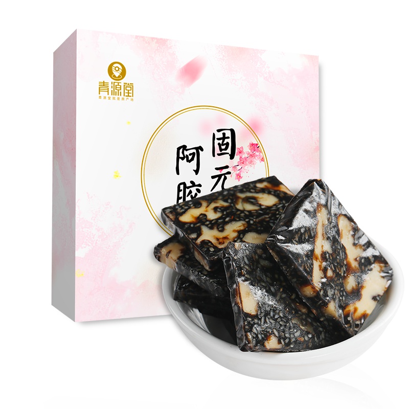 青源堂 阿胶糕 阿胶固元糕东阿原产即食阿胶块15克