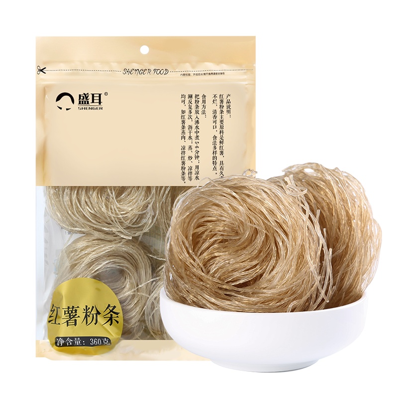 盛耳 红薯粉条360g袋装 酸辣粉方便面条状红薯粉丝