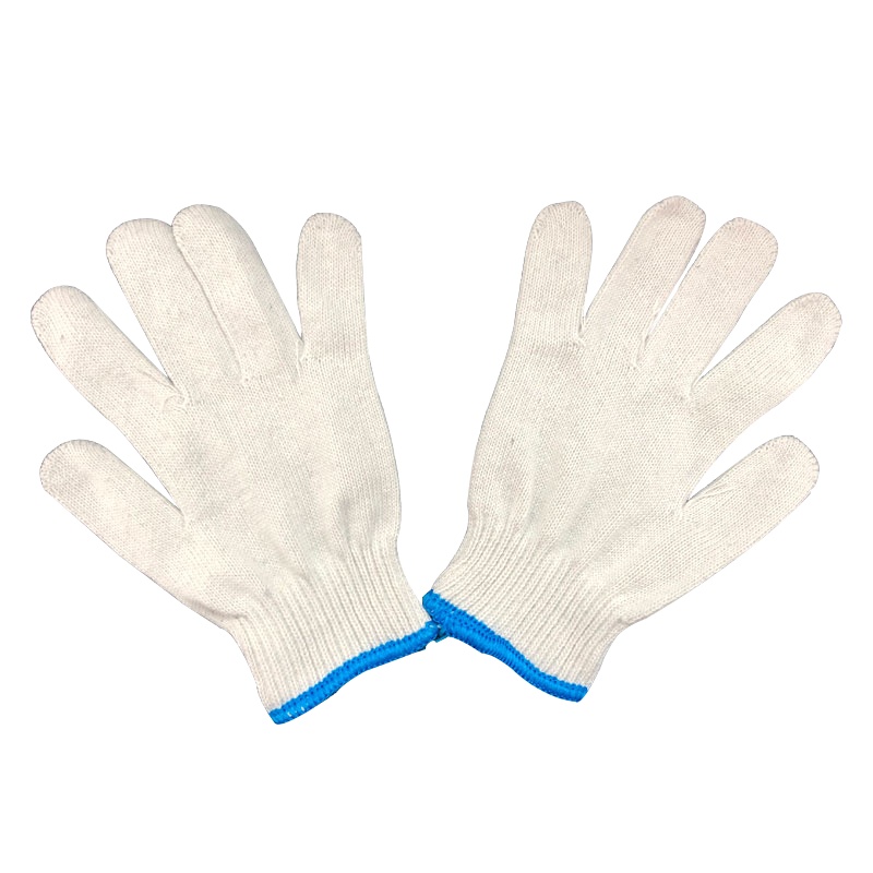 冰禹 SNll-106 劳保手套 棉纱棉线 尼龙耐磨 防护线手套 防滑加厚耐用 灯罩棉耐磨500克 10双装