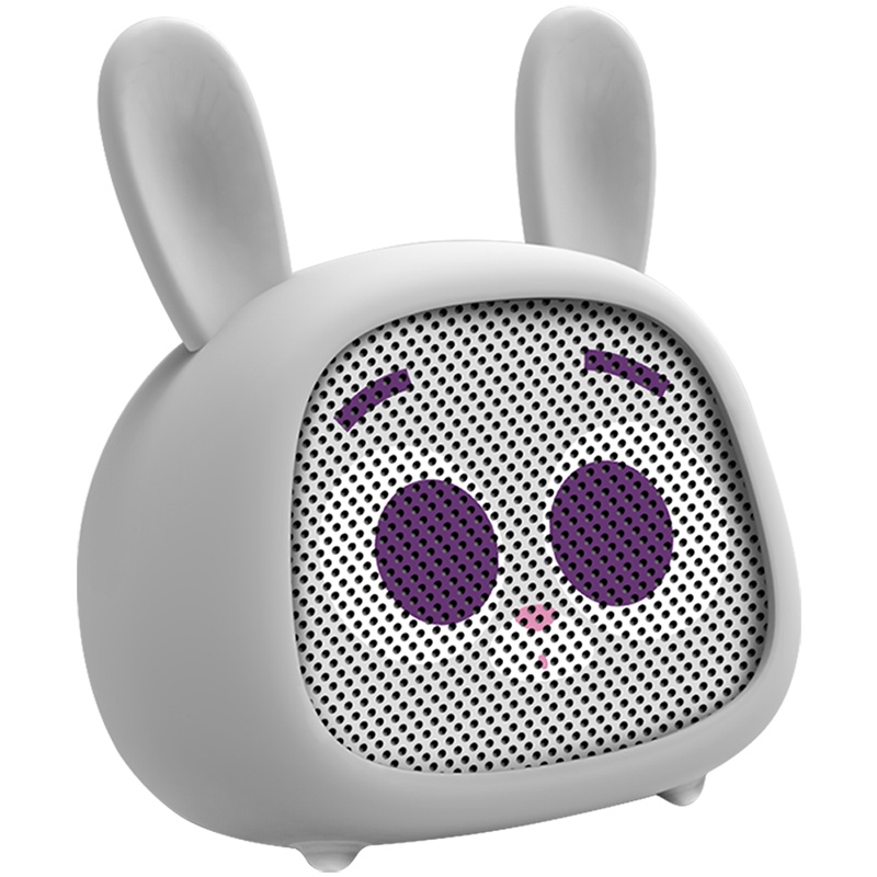 KIVEE可逸无线蓝牙音箱迷你音响便携式插卡手机电脑微信收款扩音器收音机低音炮MW12 小兔子