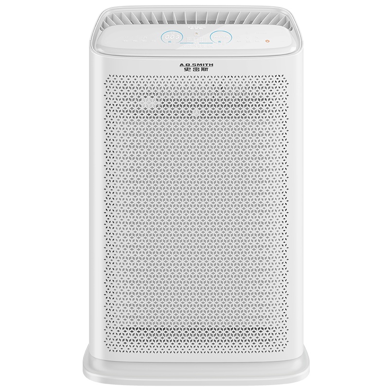 AO史密斯(A.O.Smith)家用除甲醛除雾霾细菌PM2.5 甲醛精确数值显示 新居空气净化器KJ455F-C15-F