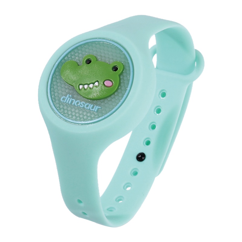 宝宝金水 防蚊手环 闪光手环 婴儿童宝宝成人防蚊手环 户外植物精油防蚊驱蚊神器 随身手环-动物版[新品闪光]鳄鱼