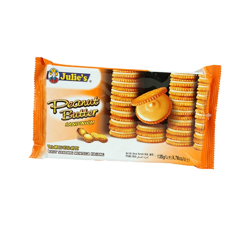 茱蒂丝纯花生酱三明治饼干125g