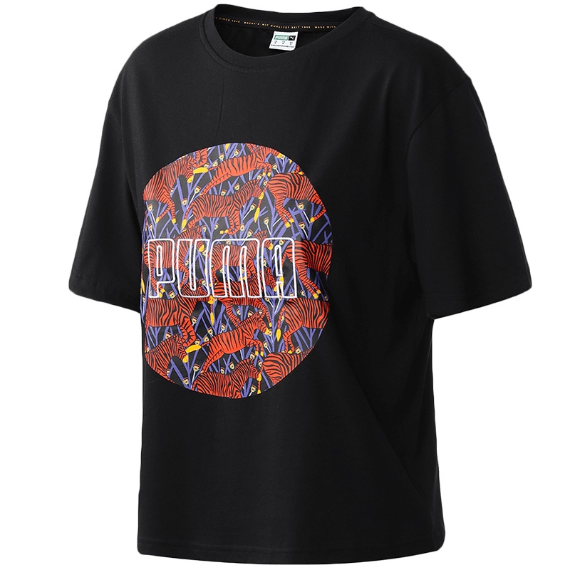 PUMA彪马黑标女装运动服百搭休闲时尚短袖T恤596234