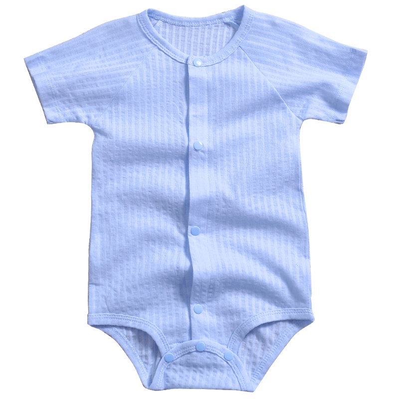 龙之涵[LONGZHIHAN] 婴儿包屁衣夏季薄款新生儿爬服宝宝三角哈衣纯棉连体短袖衣