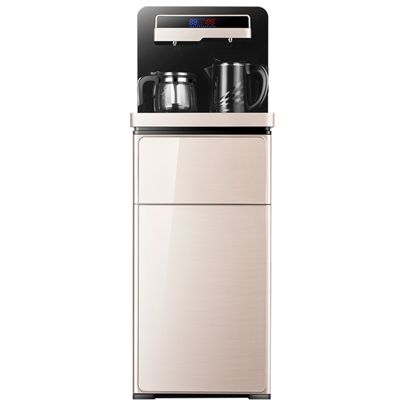 荣事达(Royalstar)CY286饮水机家用立式全自动上水下置水桶新款温热智能遥控茶吧机金色安全童锁恒温保温