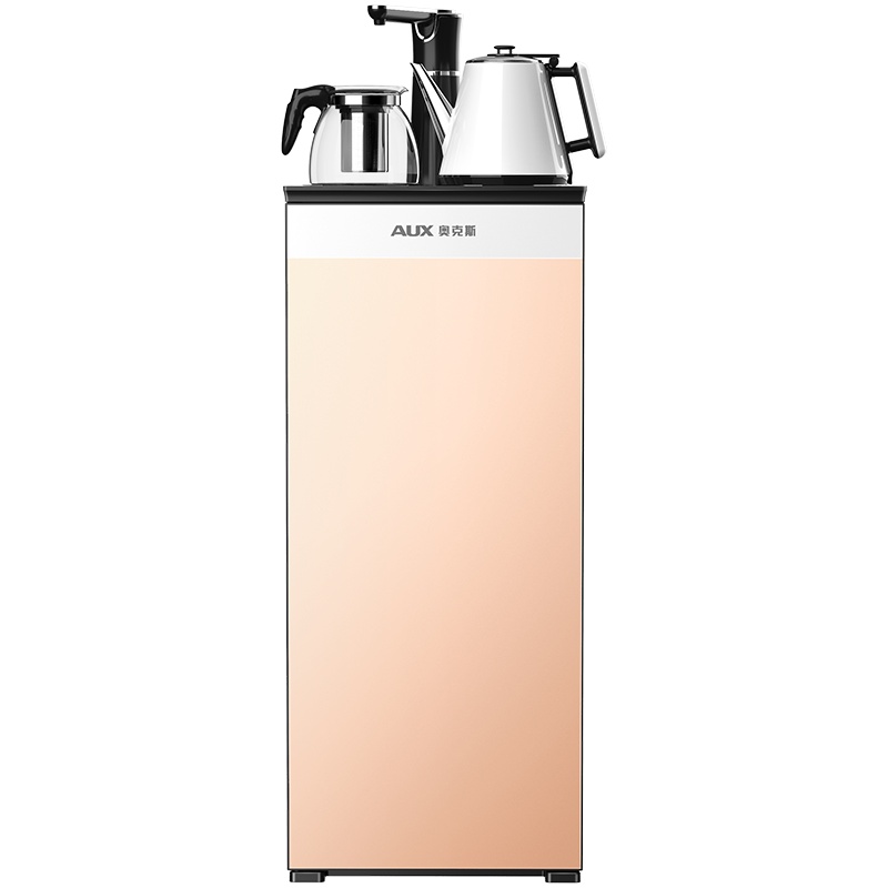 奥克斯/AUX 自营茶吧机 金色 半自动上水冷热即饮水机家用养生茶饮机安全童锁下置式桶装水净水YCB-0.75P