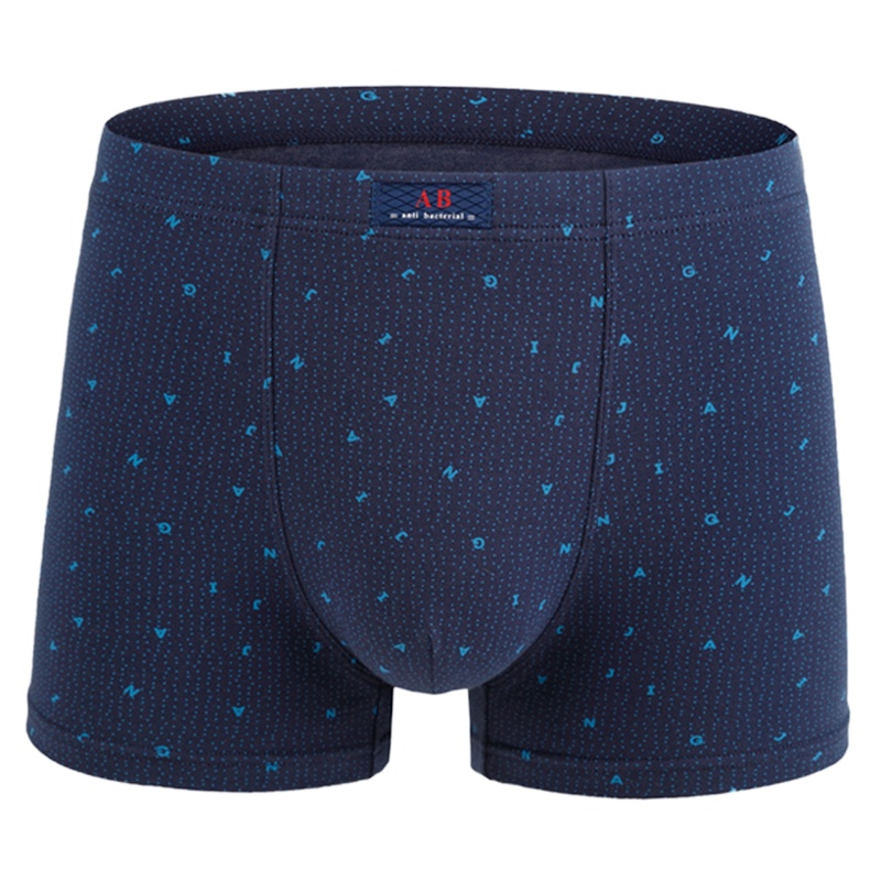[2条装]ab内裤 薄款弹力棉印花男士透气平脚裤