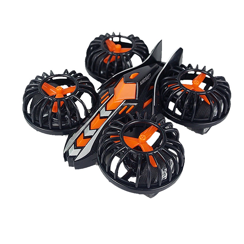 惯性四轴 儿童玩具模型车 惯性玩具四轴无人机飞机小汽车玩具车模型男孩宝宝惯性车 陆空两栖 四驱飞机车