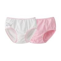 丽婴房婴儿衣服男女童莱卡三角裤2条装宝宝内裤四季款