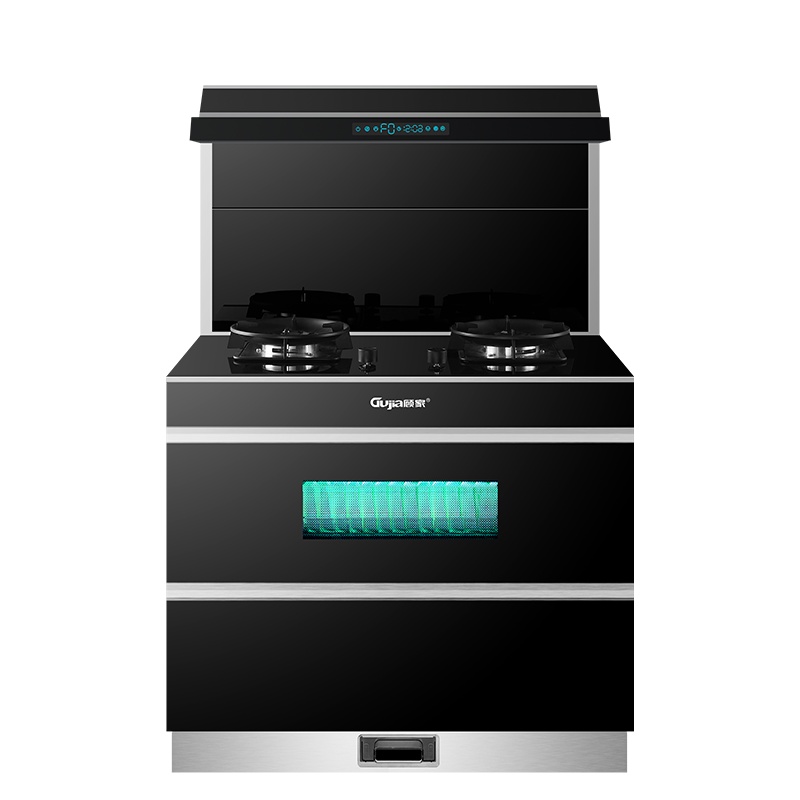GUJIA顾家 GJ07C自动开合变频集成灶蒸烤箱一体灶家用大吸力环保灶-液化气