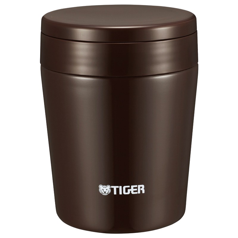 日本tiger虎牌多用焖烧杯 正品不锈钢焖烧罐300ml新款巧克力棕色保温杯MCL-A30C-TC