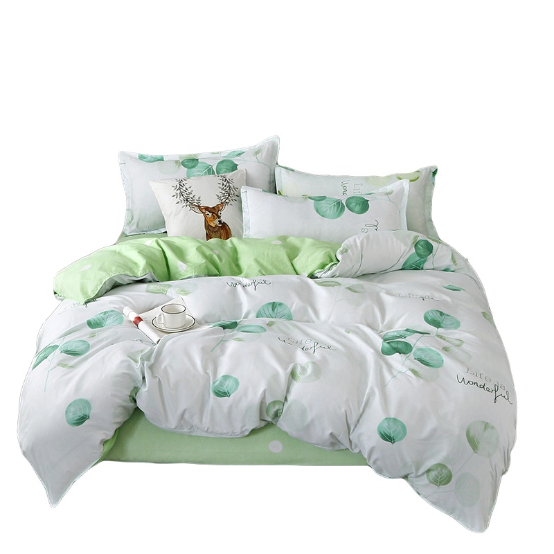 北极绒亲肤芦荟棉四件套