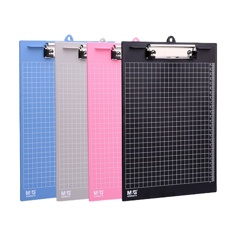 晨光(M&G)ADM94510 A4板夹2个装 彩色实色竖式记事写字板夹 塑料记事板 硬垫板 颜色随机