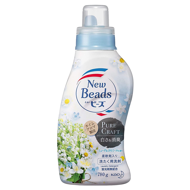 [持久留香]花王(KAO) 日本进口 铃兰花香 柔软洗衣液 清新草本香柔顺剂洗衣液 0.78kg