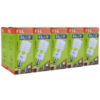 佛山照明(FSL)T3节能灯螺旋型荧光灯E27大螺口23W白光 单支装 半螺旋