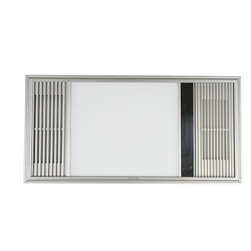 飞利浦 PHILIPS 浴霸集成吊顶风暖浴霸 11cm轻薄机身双核速暖浴霸 卫生间浴室取暖换气LED照明暖风机 流光银