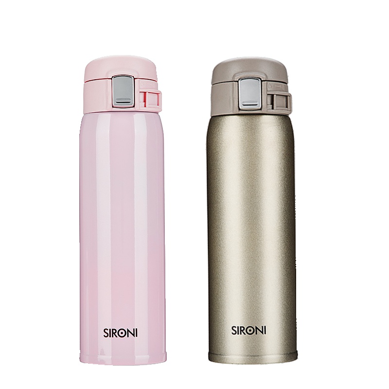 SIRONI弹跳杯-304不锈钢保温杯