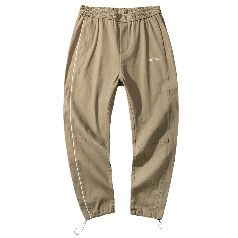 No1dara潮牌束脚工装裤男港风直筒宽松运动裤学生韩版潮流休闲裤