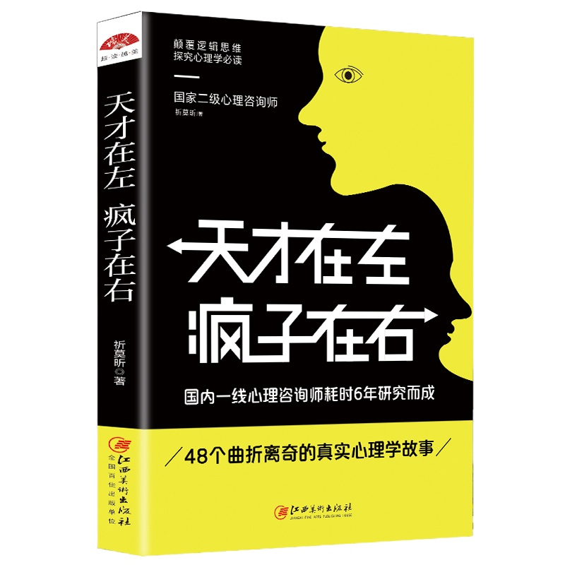 天才在疯子左右心理学入基础书籍心里学天才在左疯子在右左右读心术犯罪微表情正版书排行榜李玫瑾抑郁症自我自我解压