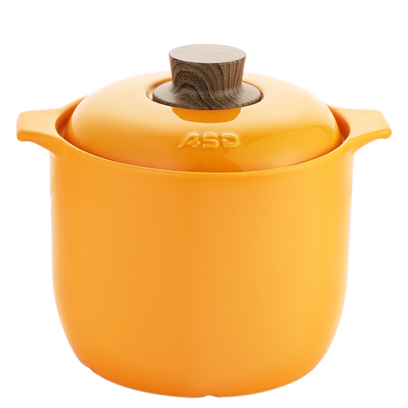 爱仕达(ASD)锦瑟倾城高汤煲 砂锅煲汤 陶瓷煲炖锅 4.8L家用锂辉石燃气煲明火专用 大号 RXC48B6WG-Y