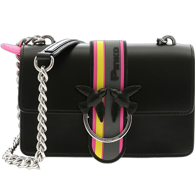 [直营]Pinko 品高 女士牛皮黑色挎包斜挎包 女 1P21B8-Y5ETZ99