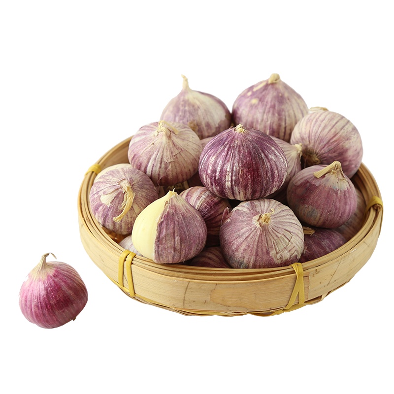 爱蜀味 四川独蒜 紫皮独头蒜260g 现挖新鲜蒜 大蒜头 干蒜