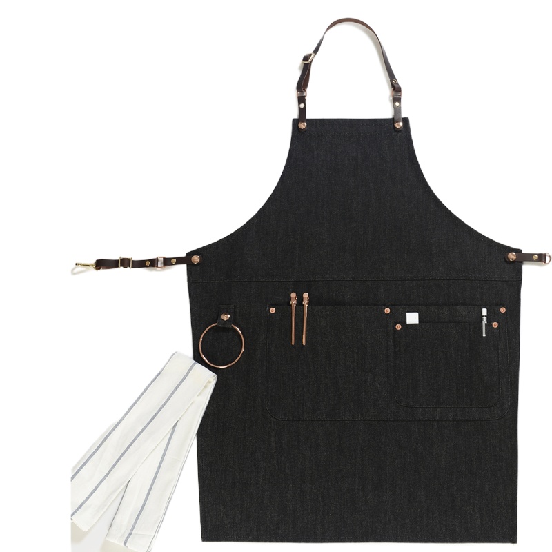 牛仔围裙 灰色M号