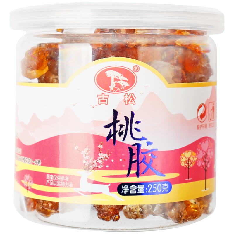 古松 桃胶250g 桃花泪 桃树胶 银耳羹 雪燕 伴侣 二十年老品牌