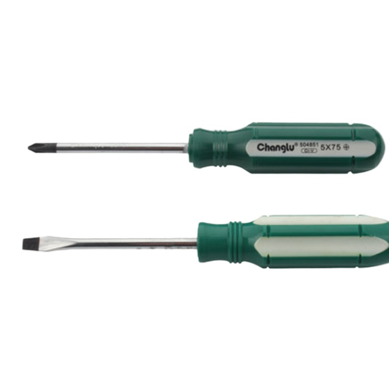 长鹿工具 彩条柄十字螺丝刀5*200 CL504854