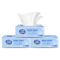 太阳 100抽3层3包无香系列软抽抽纸卫生纸面巾纸餐巾纸纸巾擦手纸