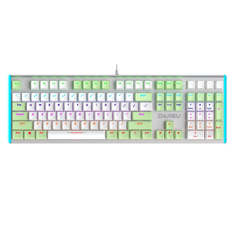 达尔优牧马人机械键盘鼠标套装两件套青轴黑轴电竞游戏专用网咖发光有线键盘台式笔记本电脑cf家用吃鸡lol