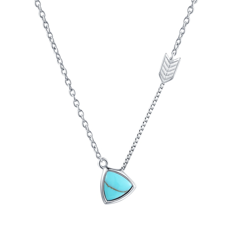 MY FASHION DESIGN S925银项链女款一箭倾心锁骨链吊坠简约时尚 送女友表白 MYN1722