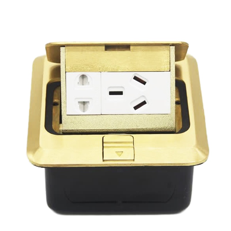 台胜 跳起式电源插座铜合金 电源10A含安装
