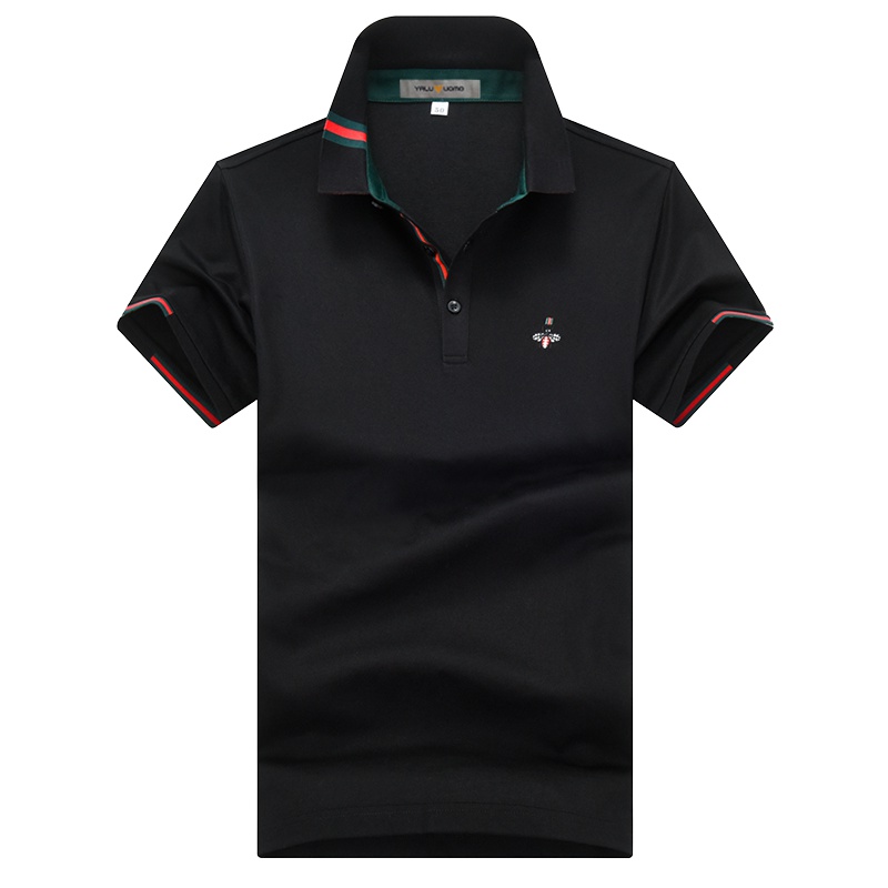 雅鹿男装T恤男夏季商务休闲POLO领男士短袖POLO衫AS0100942