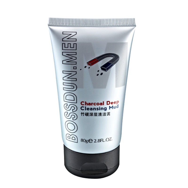 波斯顿BOSSDUN.MEN竹炭深层清洁泥 60g男士去黑头撕拉式鼻贴收缩毛孔吸黑头竹炭泥 深层清洁面部