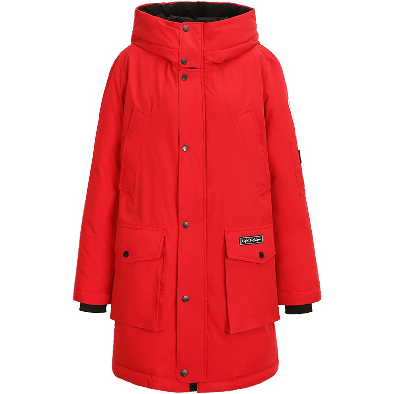 高梵(GOLDFARM)2019秋冬新款女士时尚工装抗寒保暖羽绒服