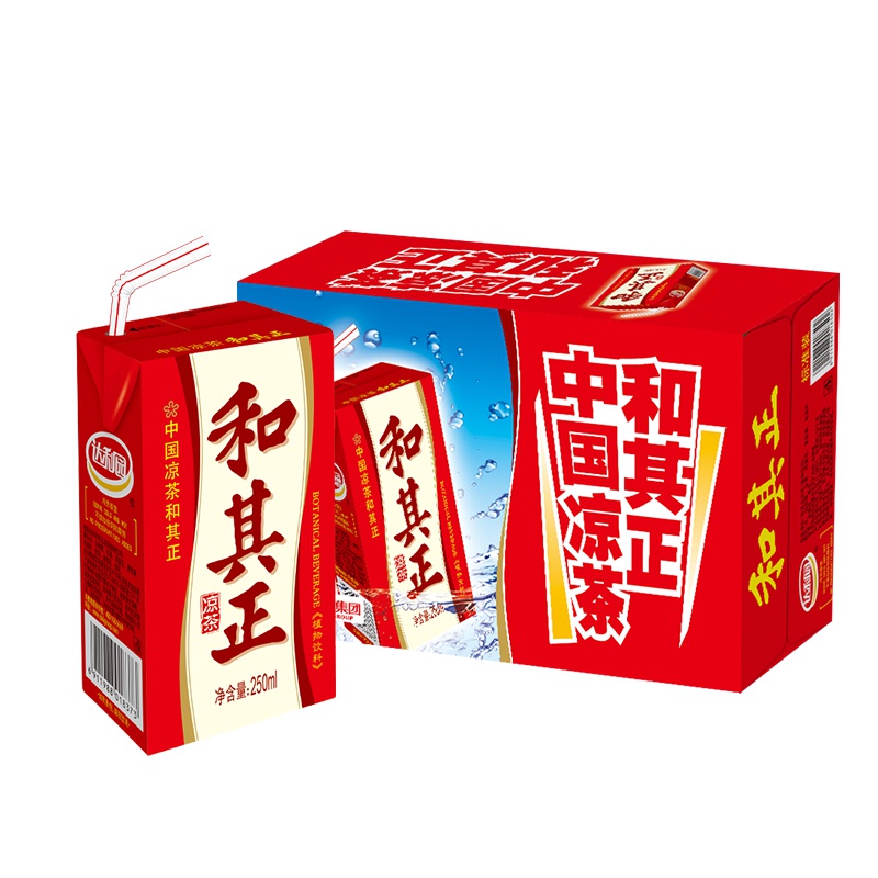 达利园 和其正 凉茶植物饮料盒装 250ml*24 整箱