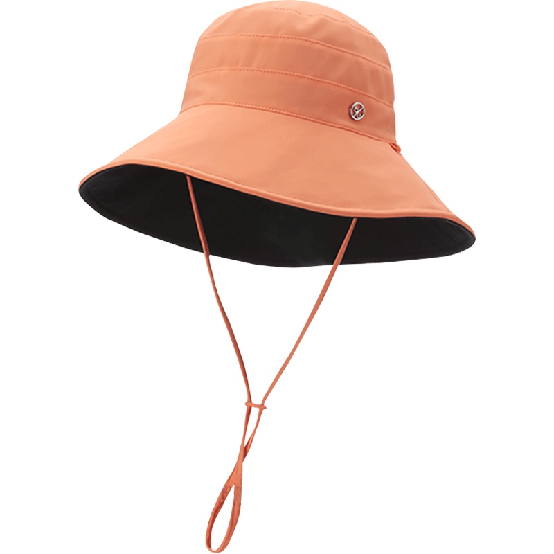 蕉下防晒帽女遮脸韩版百搭时尚帽子渔夫帽夏季儿童防紫外线遮阳帽