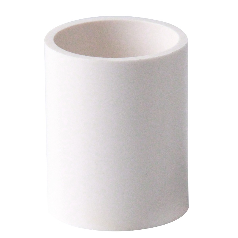 海斯迪克 HKZ-53 PVC给水管直接 直通管箍接头 胶粘塑料水管连接配件 25mm白色 100个