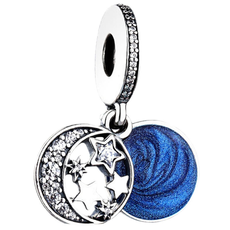 PANDORA潘多拉 手链925银时尚蓝色系串珠 791993CZ