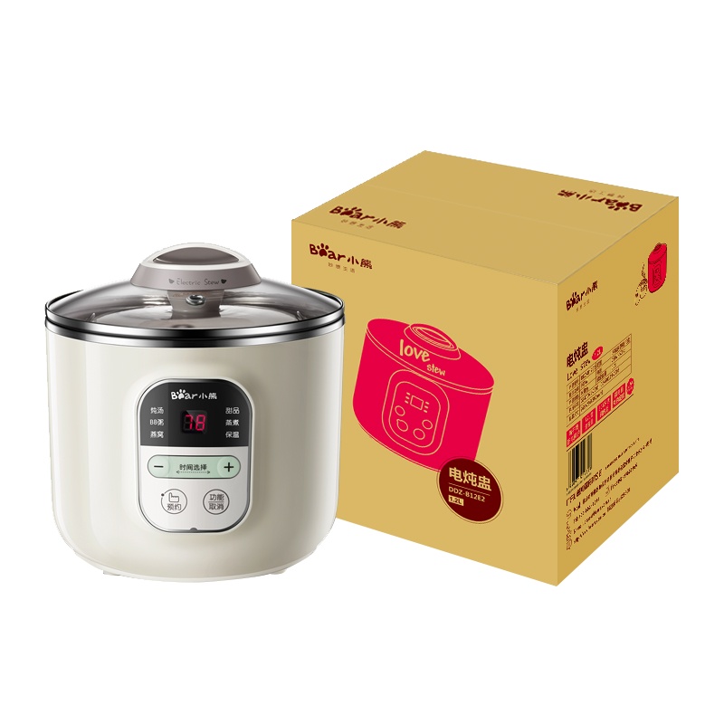 苏宁极物 1.2L电炖锅 DDZ-B12E2 电炖盅陶瓷微电脑煲煮粥炖燕窝煲汤锅 (单位:个)